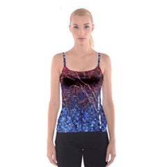 Autumn Fractal Forest Background Spaghetti Strap Top by Amaryn4rt