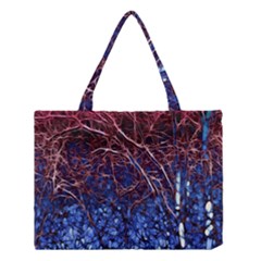 Autumn Fractal Forest Background Medium Tote Bag by Amaryn4rt