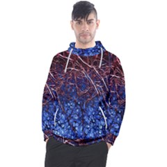 Autumn Fractal Forest Background Men s Pullover Hoodie