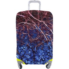 Autumn Fractal Forest Background Luggage Cover (large) by Amaryn4rt