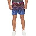 Autumn Fractal Forest Background Men s Runner Shorts View1