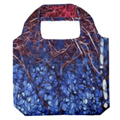 Autumn Fractal Forest Background Premium Foldable Grocery Recycle Bag by Amaryn4rt