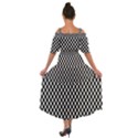 Black And White Checkerboard Background Board Checker Shoulder Straps Boho Maxi Dress  View2