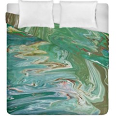 Emerald Patterns Duvet Cover Double Side (king Size) by kaleidomarblingart