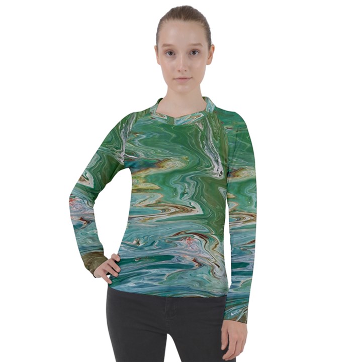 Emerald paTTERNS Women s Pique Long Sleeve Tee