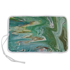 Emerald Patterns Pen Storage Case (s) by kaleidomarblingart