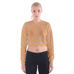 Floral Art Cropped Sweatshirt by Sparkle