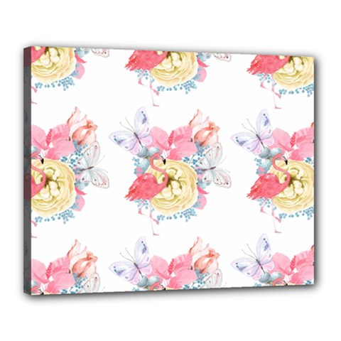 Flamingos Canvas 20  X 16  (stretched) by Sparkle