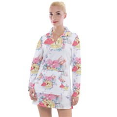 Flamingos Women s Long Sleeve Casual Dress by Sparkle