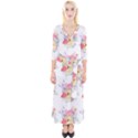 Flamingos Quarter Sleeve Wrap Maxi Dress View1