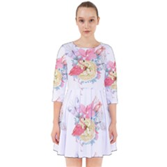 Flamingos Smock Dress by Sparkle