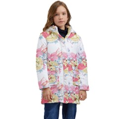 Flamingos Kid s Hooded Longline Puffer Jacket by Sparkle