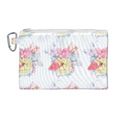 Flamingos Canvas Cosmetic Bag (large) by Sparkle