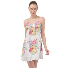 Flamingos Summer Time Chiffon Dress by Sparkle