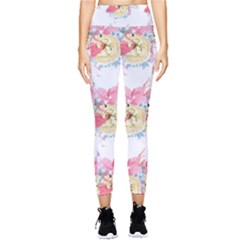 Flamingos Pocket Leggings  by Sparkle