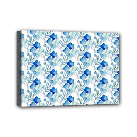 Flowers Pattern Mini Canvas 7  X 5  (stretched) by Sparkle