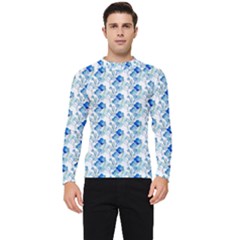 Flowers Pattern Men s Long Sleeve Rash Guard by Sparkle