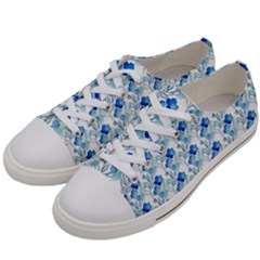 Flowers Pattern Women s Low Top Canvas Sneakers by Sparkle