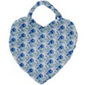 Flowers Pattern Giant Heart Shaped Tote View1