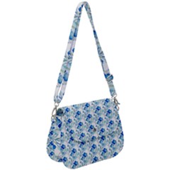 Flowers Pattern Saddle Handbag by Sparkle