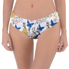 Birds Pattern Reversible Classic Bikini Bottoms by Sparkle