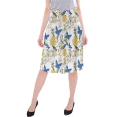 Birds Pattern Midi Beach Skirt by Sparkle