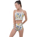 Birds Pattern Summer Cropped Co-Ord Set View1