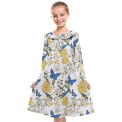 Birds Pattern Kids  Midi Sailor Dress by Sparkle