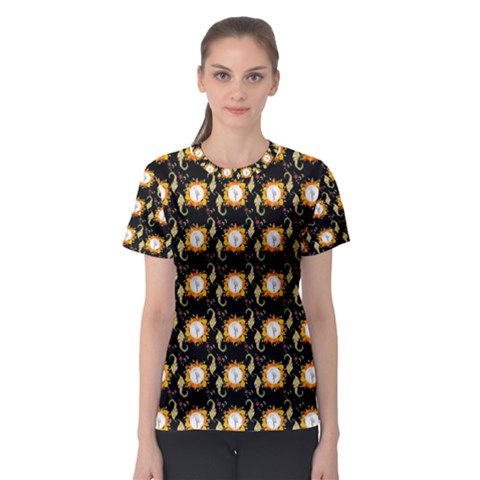 Flowers Pattern Women s Sport Mesh Tee by Sparkle