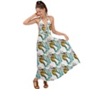 Birds Backless Maxi Beach Dress View1