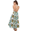 Birds Backless Maxi Beach Dress View2