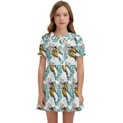 Birds Kids  Sweet Collar Dress by Sparkle