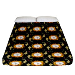 Flowers Pattern Fitted Sheet (king Size) by Sparkle