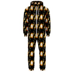 Flowers Pattern Hooded Jumpsuit (men) by Sparkle