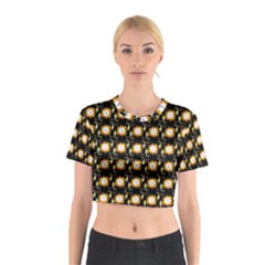 Flowers Pattern Cotton Crop Top by Sparkle