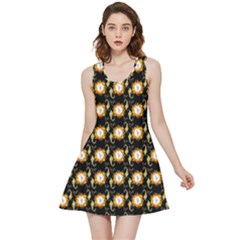 Flowers Pattern Inside Out Reversible Sleeveless Dress by Sparkle