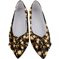 Flowers Pattern Women s Bow Heels by Sparkle