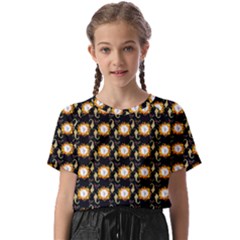 Flowers Pattern Kids  Basic Tee by Sparkle