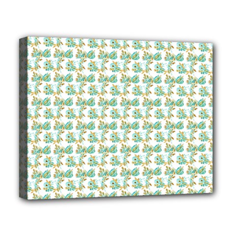 Flowers Pattern Deluxe Canvas 20  X 16  (stretched) by Sparkle