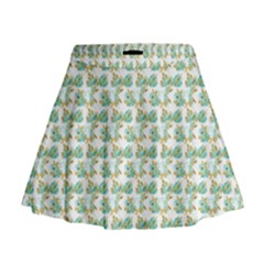 Flowers Pattern Mini Flare Skirt by Sparkle