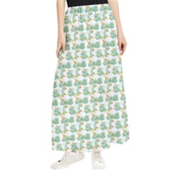 Flowers Pattern Maxi Chiffon Skirt by Sparkle