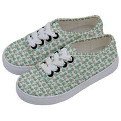 Flowers Pattern Kids  Classic Low Top Sneakers by Sparkle