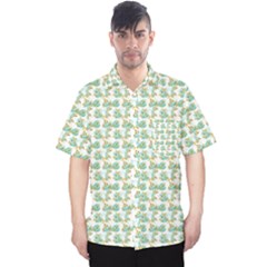 Flowers Pattern Men s Hawaii Shirt