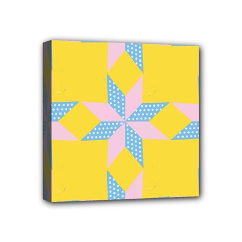 Geometry Mini Canvas 4  X 4  (stretched) by Sparkle