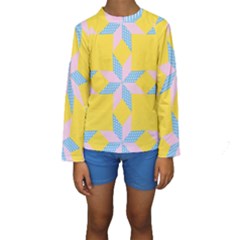 Geometry Kids  Long Sleeve Swimwear by Sparkle