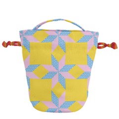 Geometry Drawstring Bucket Bag by Sparkle