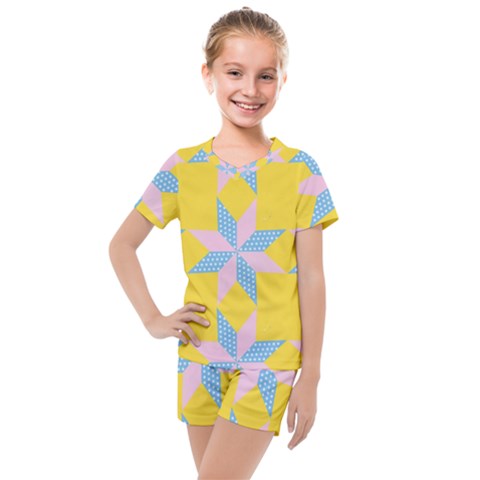 Geometry Kids  Mesh Tee And Shorts Set by Sparkle