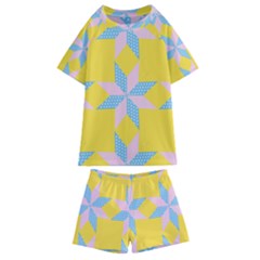 Geometry Kids  Swim Tee And Shorts Set by Sparkle