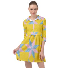 Geometry Mini Skater Shirt Dress by Sparkle