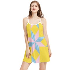 Geometry Summer Frill Dress by Sparkle